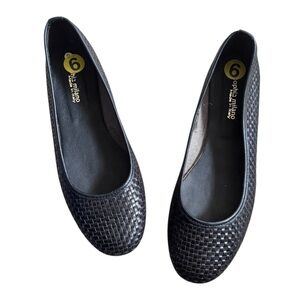 Sophia Milano Woven Leather Ballerina Flats